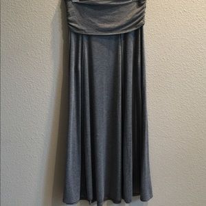 Max Studio Gray full-length skirt